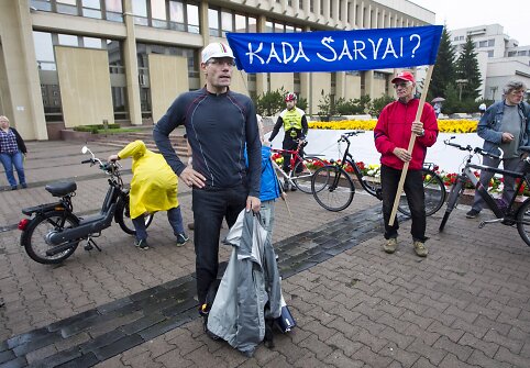 Lietuvos dviratininkų bendrijos tarybos narys Linas Vainius.