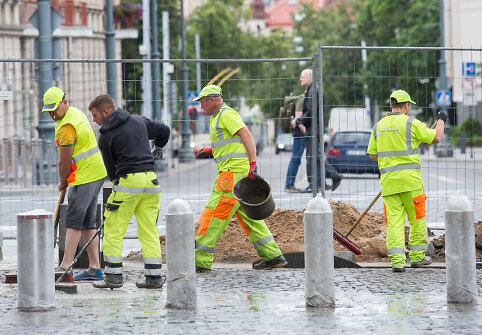 Vilniaus gatvė iki planuojamos rekonstrukcijos pabaigos likus kelioms valandoms