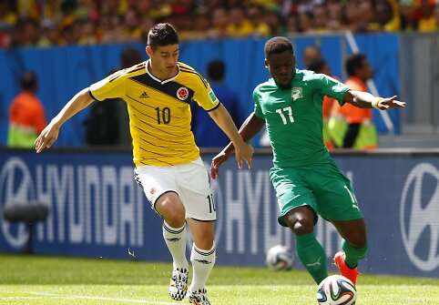 Jamesas Rodriguezas ir Serge Aurieras