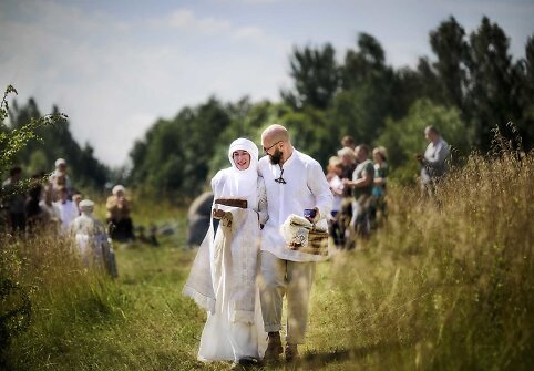 Petro Lisausko ir Rūtos Bartkevičiūtės vestuvių akimirka