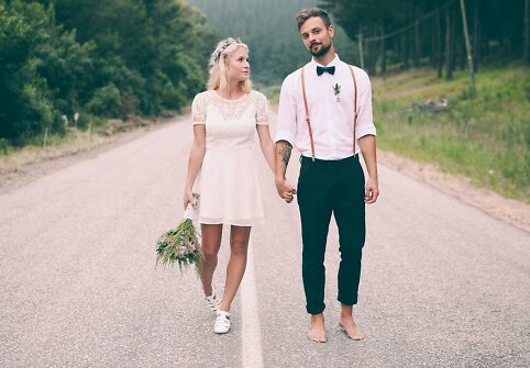 Marijus Jakas su žmona Jessie Jane