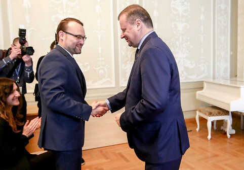 Saulius Skvernelis ir Mindaugas Kvietkauskas