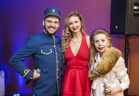 Tadas Rimgaila, Aja Rutkauskienė ir Graikijos ambasadorė Dr. Vassiliki Dicopoulou