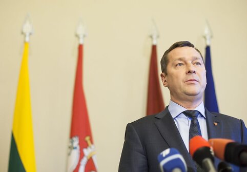 Artūras Zuokas Vilniaus rotu&scaron;ės Mero menėje.