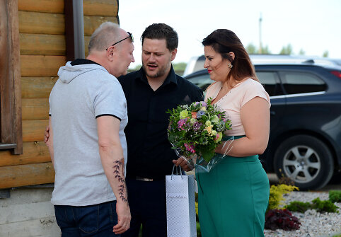 Aleksandras Ivanauskas-Fara ir Merūnas bei Erika Vitulskiai