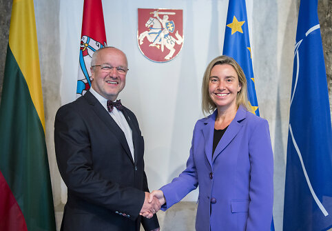 ES užsienio politikos vadovė Federica Mogherini lankosi Lietuvoje