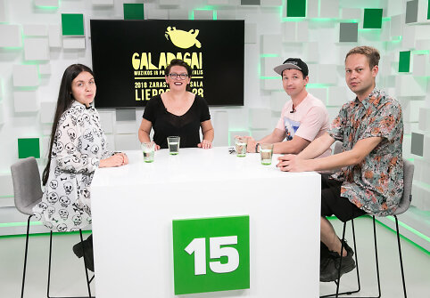 15min studijoje - pokalbis apie festivalį &bdquo;Galapagai&ldquo;