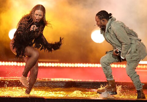 Beyonce ir Kendrickas Lamaras