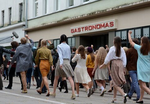 Donato Ulvydo filmo &bdquo;Emilija&ldquo; masinių scenų filmavimas Kaune