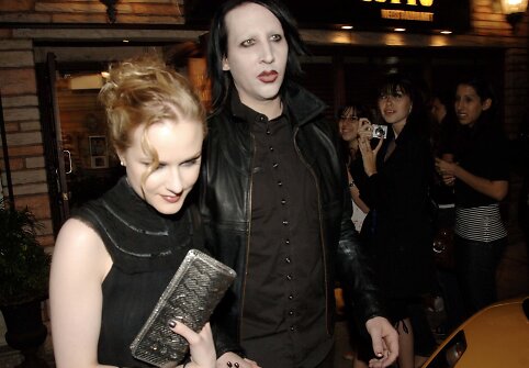 Evan Rachel Wood ir Marilynas Mansonas (2007 m.)