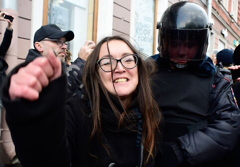 Protestai Rusijoje dėl įkalintų paauglių
