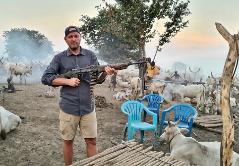 Karingoji Mundari gentis. Pietų Sudanas