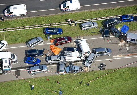 Masinė automobilių avarija Nyderlanduose