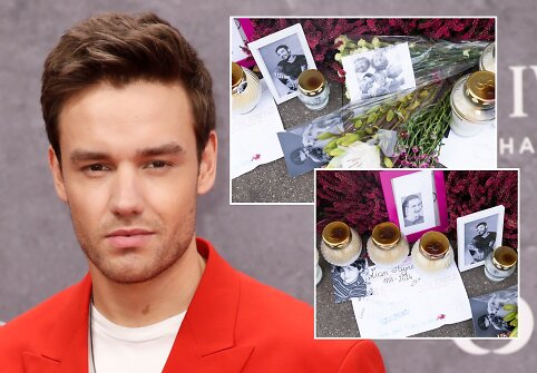 Prie Jungtinės Karalystės ambasados Vilniuje &ndash; žvakės ir gėlės Liamui Payne&lsquo;ui atminti