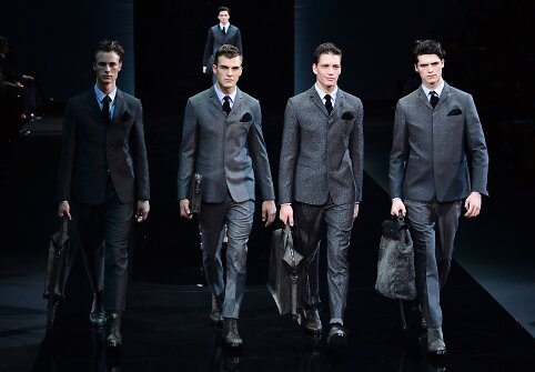 „Emporio Armani“ 2014-ųjų rudens/žiemos kolekcijos pristatymas