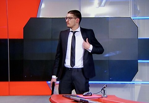 Ginkluotas vyras „NOS“ televizijoje