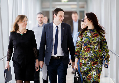 Aušra Papirtienė, Tomas Tomilinas ir Inga Ruginienė