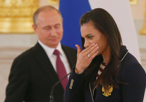 Vladimiras Putinas ir Jelena Isinbajeva