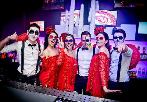 Vakarėlio klube &bdquo;Mojo Lounge&ldquo; akimirka