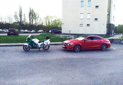 Karaliaučiaus gyventojas su &bdquo;Mercedes CLA200&ldquo; vir&scaron;ijo greitį.