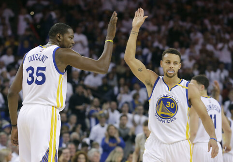 Stephenas Curry ir Kevinas Durantas