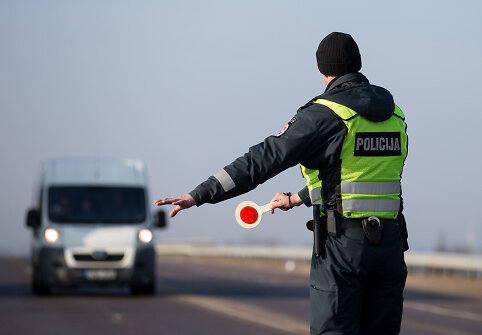 Rytinio policijos reido akimirka