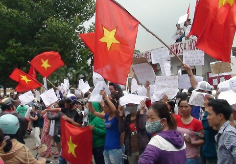 Protestuotojai Vietname