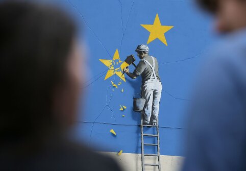 Banksy prie&scaron;inys 