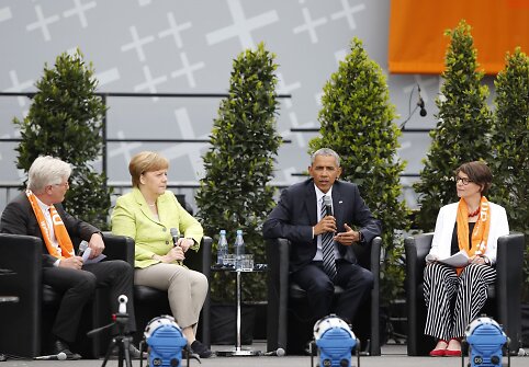 Merkel ir Obama surengė  vie&scaron;ą diskusiją Berlyne