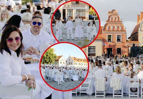 Baltoji vakarienė Kėdainių Didžiojoje rinkos aikštėje