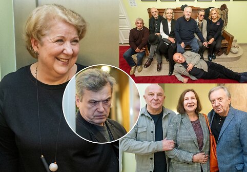 Spektaklio &bdquo;Nusi&scaron;ypsok mums, Vie&scaron;patie&ldquo; 30-mečiui skirtos parodos atidarymas