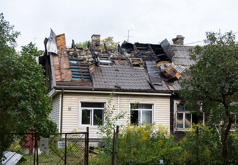 Gaisras Žvėryne, Lū&scaron;ių g. 18