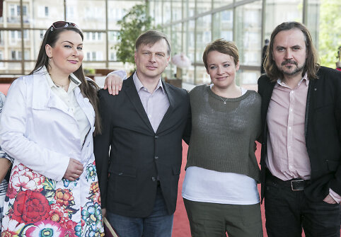 Nomeda Kazlaus, Martynas Sta&scaron;kus ir Oskaras Kor&scaron;unovas