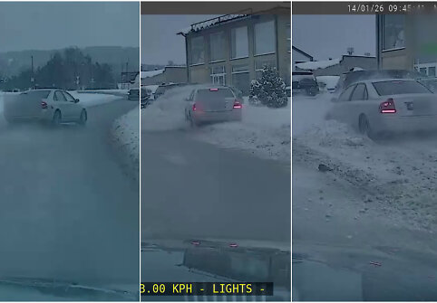 Bandymas sprukti nuo pareigūnų baigėsi &scaron;alikelėje