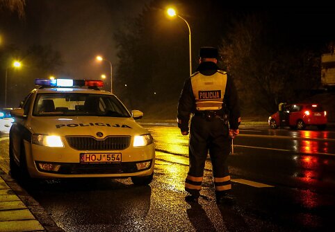 Policijos reido akimirka
