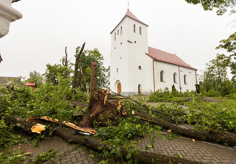 Audros padariniai Žagarėje