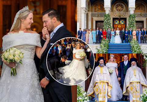 Atėnuose &ndash; Graikijos karaliaus dukters princesės Theodoros ir teisininko Matthew Kumaro vestuvės