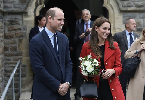 Princas Williamas ir Catherine Middleton lankėsi Velse