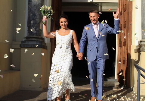 Žvaigždžių stilistė Rūta Morozovienė atnaujino santuokos įžadus
