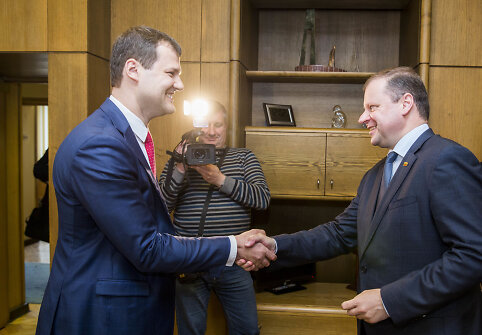 Gintautas Paluckas ir Saulius Skvernelis