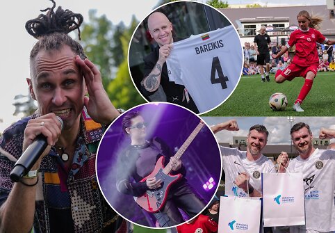 &bdquo;Daugiau nei gimtadienis&ldquo; labdaringos futbolo &scaron;ventės akimirkos