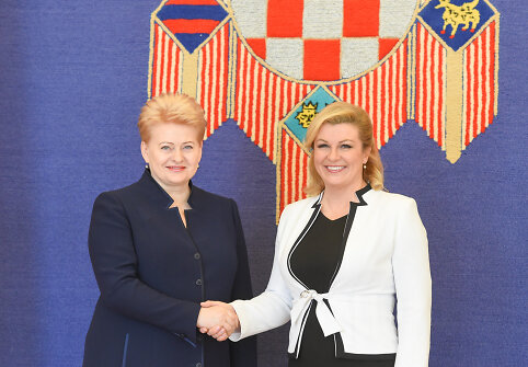 Prezidentė susitinka su naująja Kroatijos Prezidente Kolinda Grabar-Kitarovič