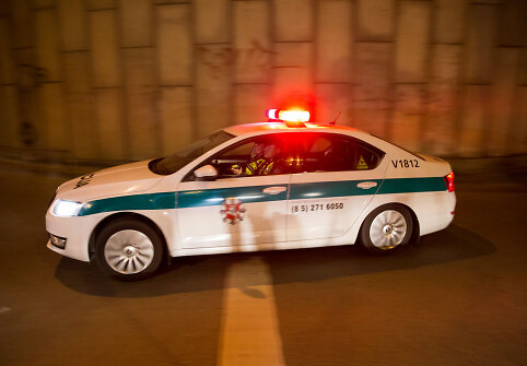 Naktinio policijos reido akimirka