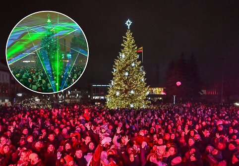 Panevėžio Kalėdų eglės įžiebimas 2025