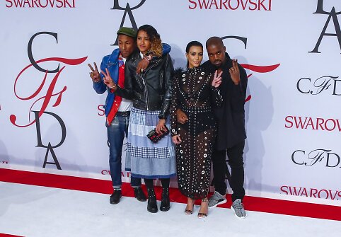 Pharrellas Williamsas, Helen Lasichanh, Kim Kardashian ir Kanye Westas