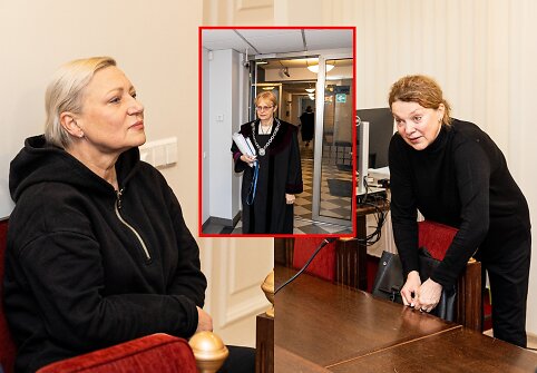Teismo posėdis dėl galimų Justės Arlauskaitės-Jazzu ir jos motinos Auksės skolų