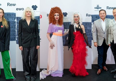 Neringa Reka&scaron;iūtė, Laura Pauk&scaron;tė, Drag karalienės, Vladimiras Simonko su draugu