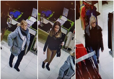 Dėl pavogtų megztinių ieškomos merginos