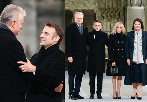Atstatytos Paryžiaus Dievo Motinos katedros atidarymas