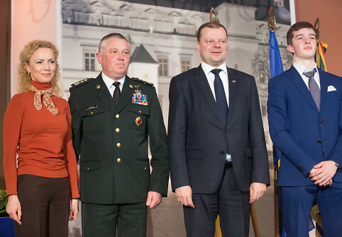 Saulius Skvernelis ir Ričardas Pocius su &scaron;eima 
